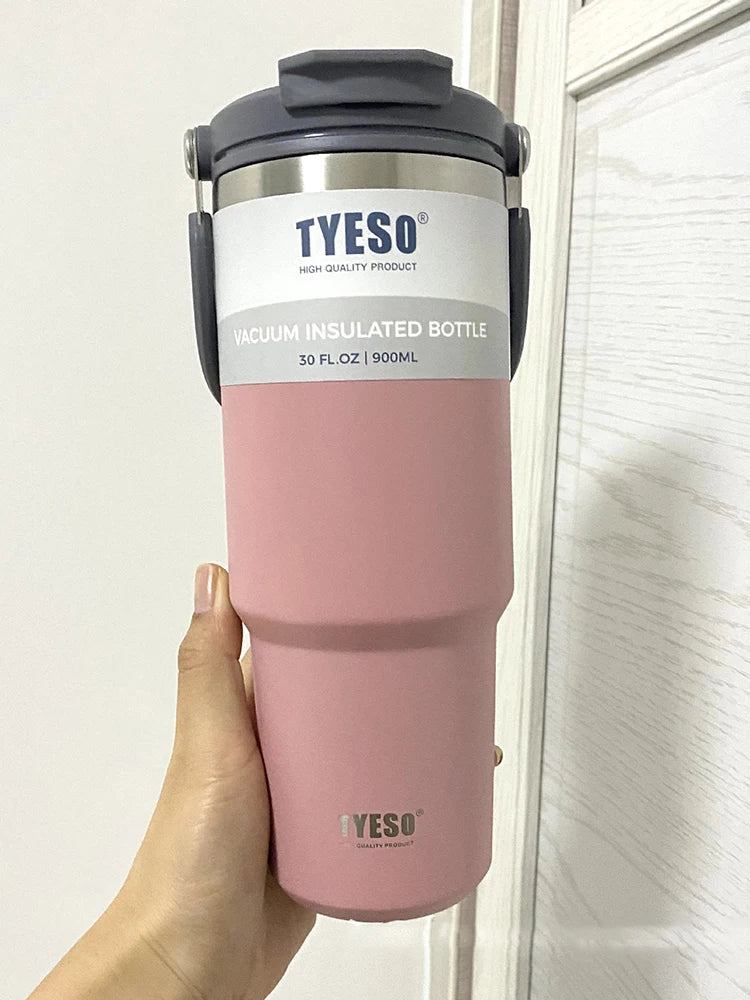 Stainless Steel Coffee Tumbler – Double-Wall Insulated Cup for Outdoor Travel