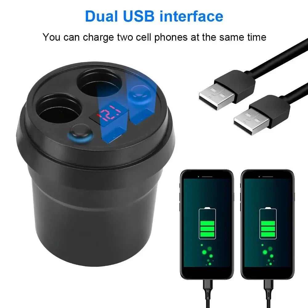 Dual USB Car Charger – 3.1A Fast Power Adapter for Mobile Devices