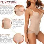Slimming Shapewear Bodysuit – Tummy Control Underwire for Women Body Shaping