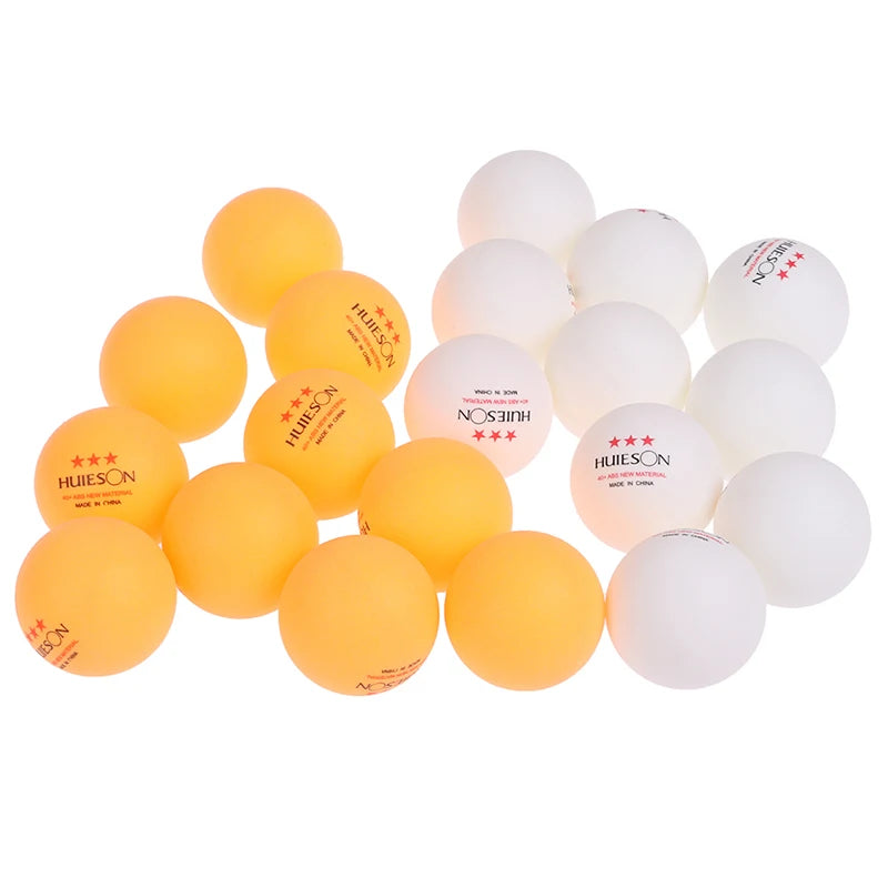 3-Star Table Tennis Balls – 40mm ABS Plastic for Professional Training