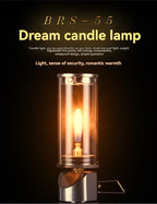 Windproof Gas Camping Lantern – Dreamlike Candlelight for Outdoor Lighting
