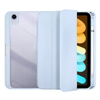 Acrylic Flip Tablet Case for iPad Mini 6 and 7 – Protective Cover with Pencil Holder