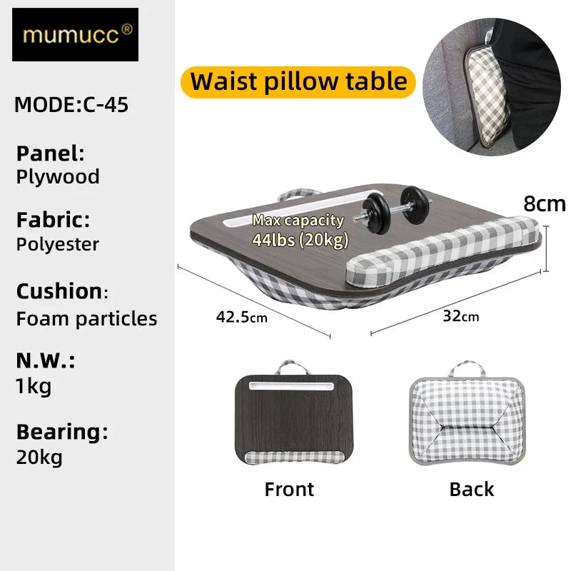 Ergonomic Waist Support Cushion – Lumbar Backrest for Office Computer Chair