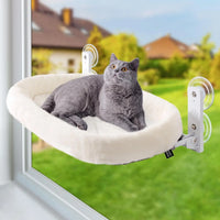Cat Window Hammock – Suction Cup Sunbathing Seat for Indoor Cat Relaxation