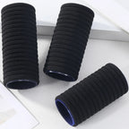 High Elastic Black Hair Bands – Seamless Rubber Ponytail Holders for Women