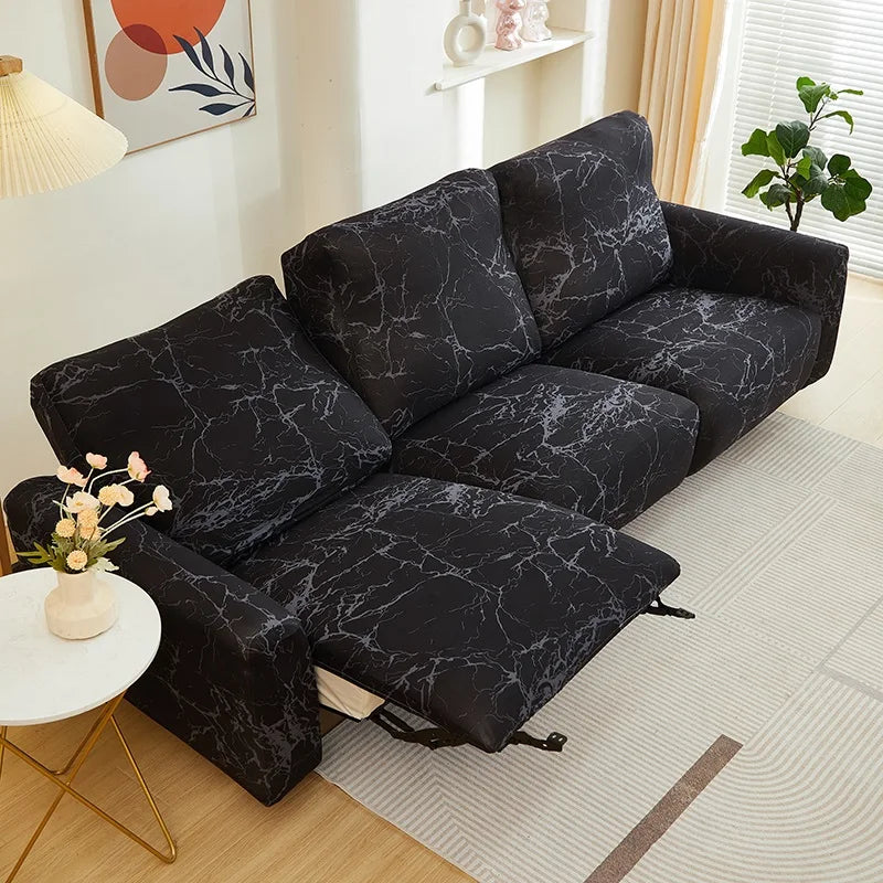 Printed Elastic Recliner Cover – Stretch Slipcover for Living Room Furniture
