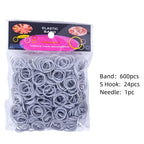 Elastic Loom Bands – Colorful DIY Jewelry Making Kit for Kids Crafts