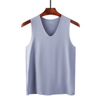 Ice Silk Tank Top – Breathable Slim Fit Undershirt for Gym and Sports