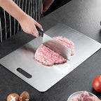Titanium Cutting Board – Double Thick Metal Surface for Kitchen and Camping