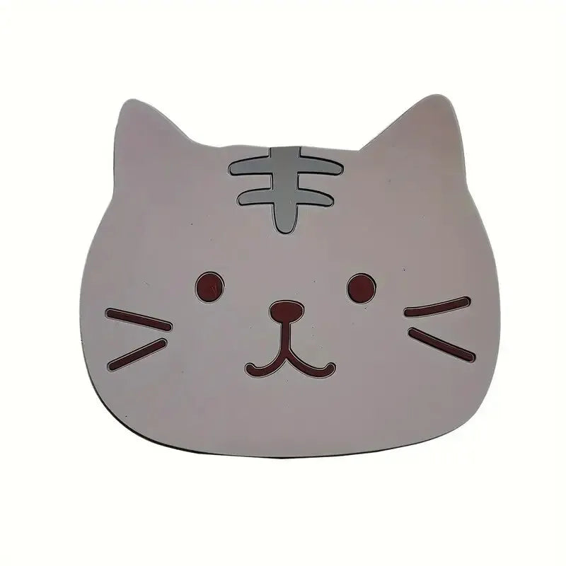 Silicone Cat Cup Coaster – Anti-Slip Heat Resistant Mat for Dining Table