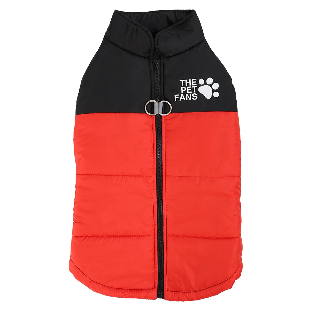 Reflective Dog Jacket – Windproof Winter Coat with D-ring for Small Dogs