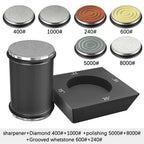 Rolling Knife Sharpener – Diamond Whetstone Kit for Straight Edge Blades