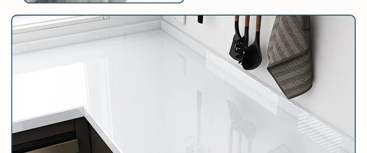 Marble Adhesive Wallpaper – Oil-Proof Film for Kitchen Countertop Renovation