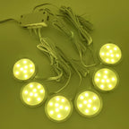 WiFi RGB LED Puck Lights – Dimmable Under Cabinet Lighting for Kitchen Decor