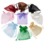 Organza Drawstring Gift Bags – Bowknot Pouches for Wedding Jewelry Packing