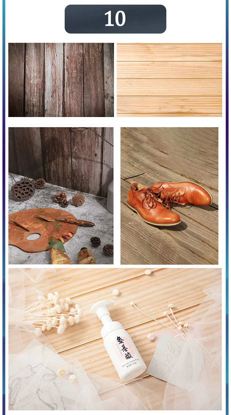 Marble Wood Grain Photography Backdrop – 57x87cm Waterproof Studio Props