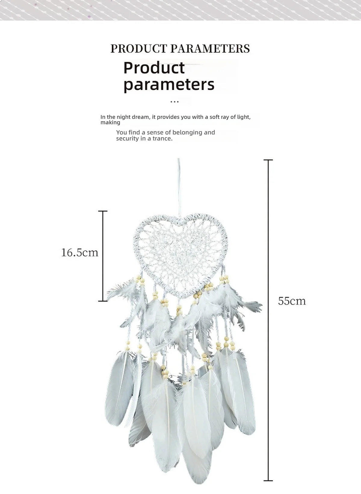LED Heart Dreamcatcher – Hanging Nordic Ornament for Wedding Decor