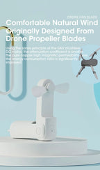 Portable USB Handheld Fan – Rechargeable Collapsible Cooler for Office Home