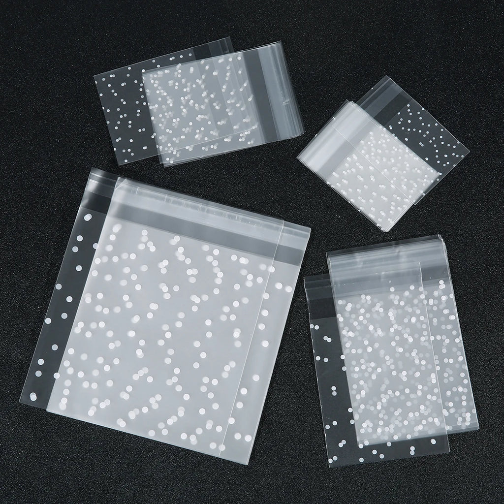 Matte Polka Dot Self-Adhesive Bags – OPP Plastic Wrappers for Party Favors