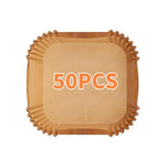 Square Parchment Paper Liners – 23cm Non-Stick Sheets for Air Fryer Roasting