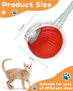 Interactive Rolling Cat Ball – Rechargeable Smart Toy for Pet Exercise