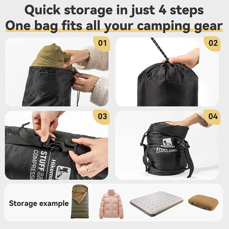 Ultralight Compression Sack – Water-Resistant Storage for Camping Hiking