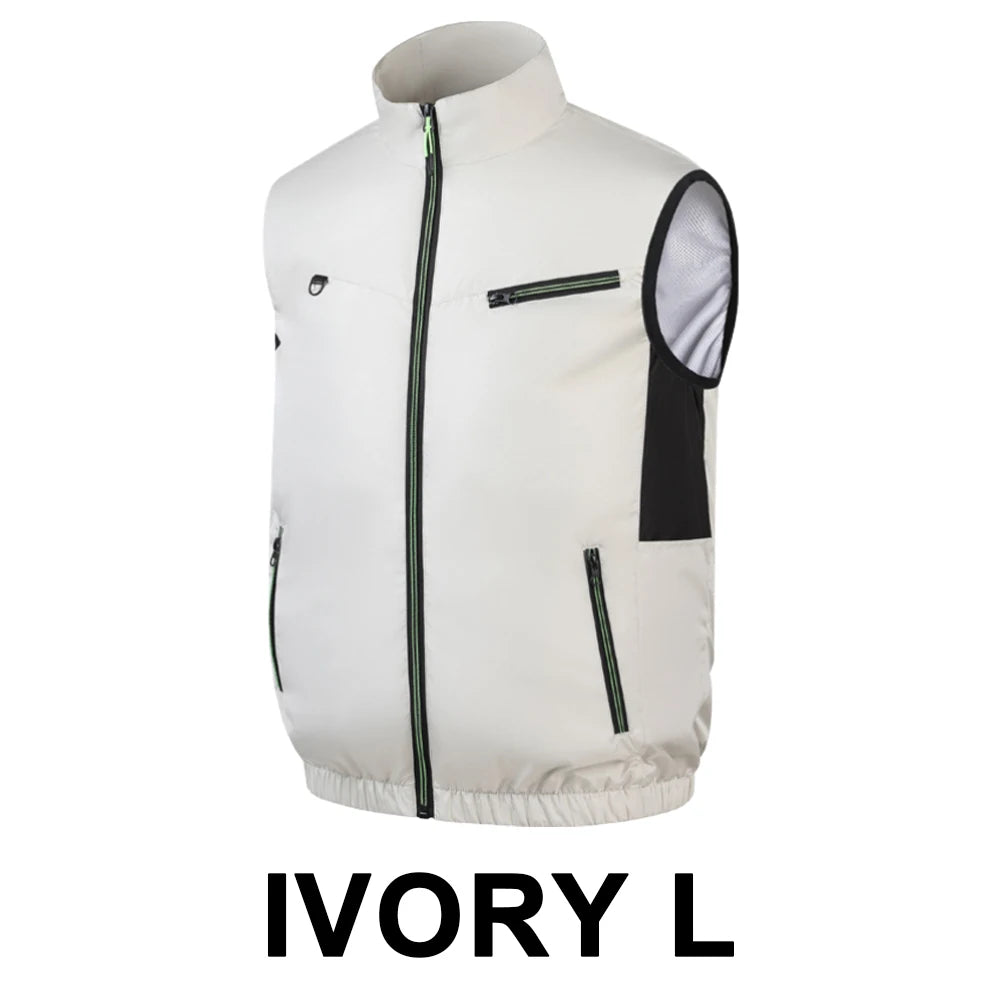 Cooling Fan Vest – Breathable Ice Workwear for Hot Weather Outdoor Labor