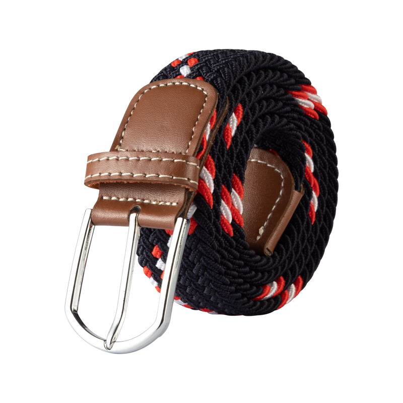 Woven Elastic Canvas Belt – Stretch Braided Buckle Strap for Casual Jeans