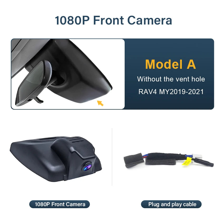 4K HD Dash Cam – WIFI Car Video Recorder for Toyota RAV4