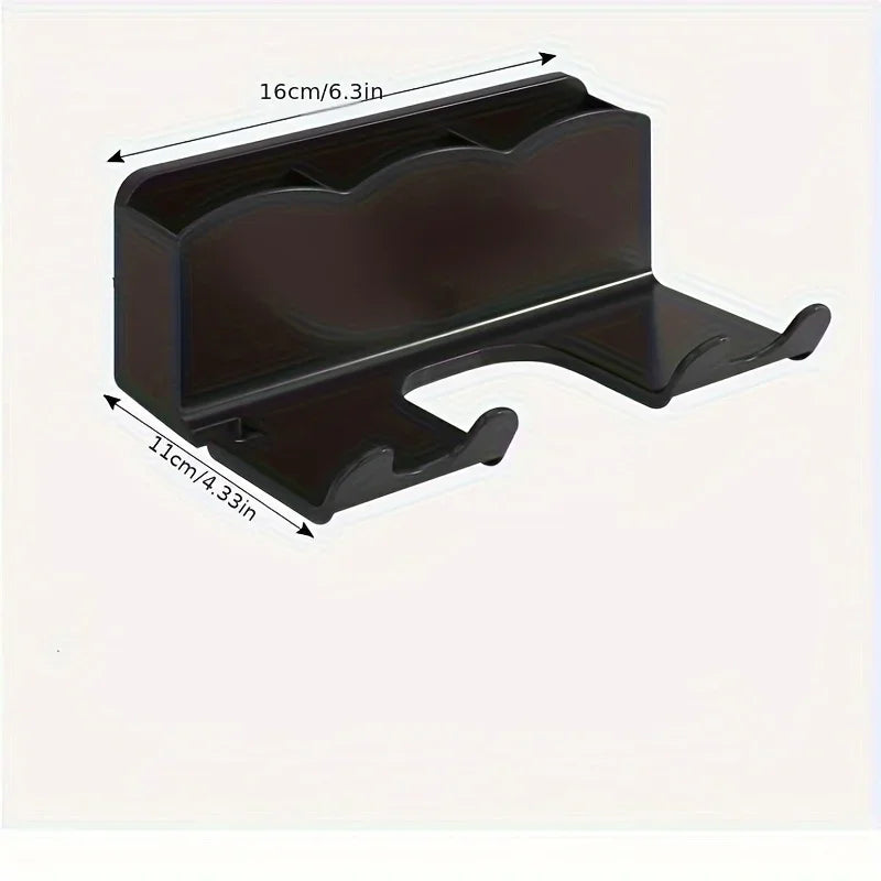 Wall Mounted Hair Dryer Holder – Adhesive Bathroom Storage Bracket