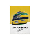 Formula 1 Helmet Canvas Art – Racing Poster Print for Sports Wall Decor