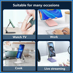 Foldable ABS Desktop Stand – Portable Holder for Mobile Phone and Tablet