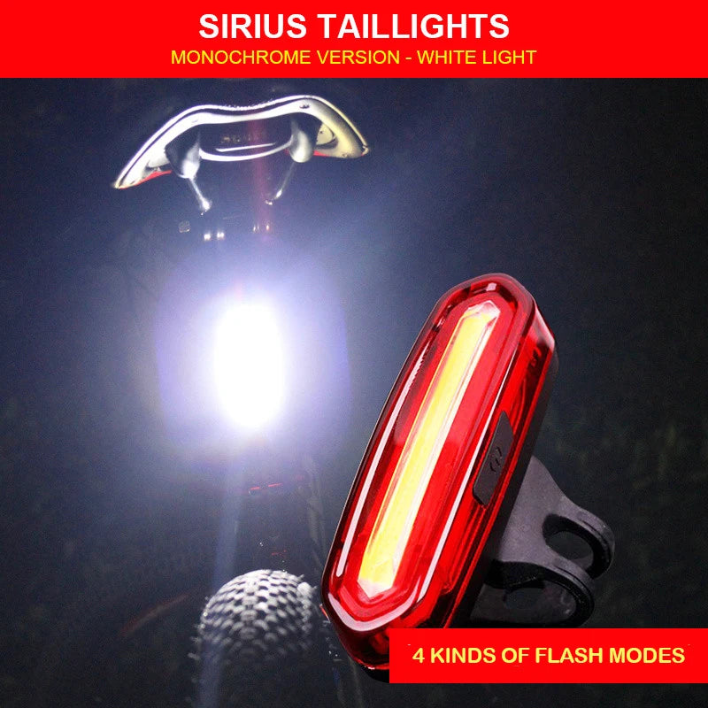 USB Rechargeable LED Bike Tail Light – Waterproof Safety Lamp for Cycling