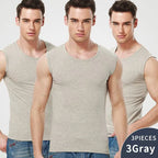 Cotton Sleeveless Compression Vest – Men's Athletic Shirt for Gym Fitness