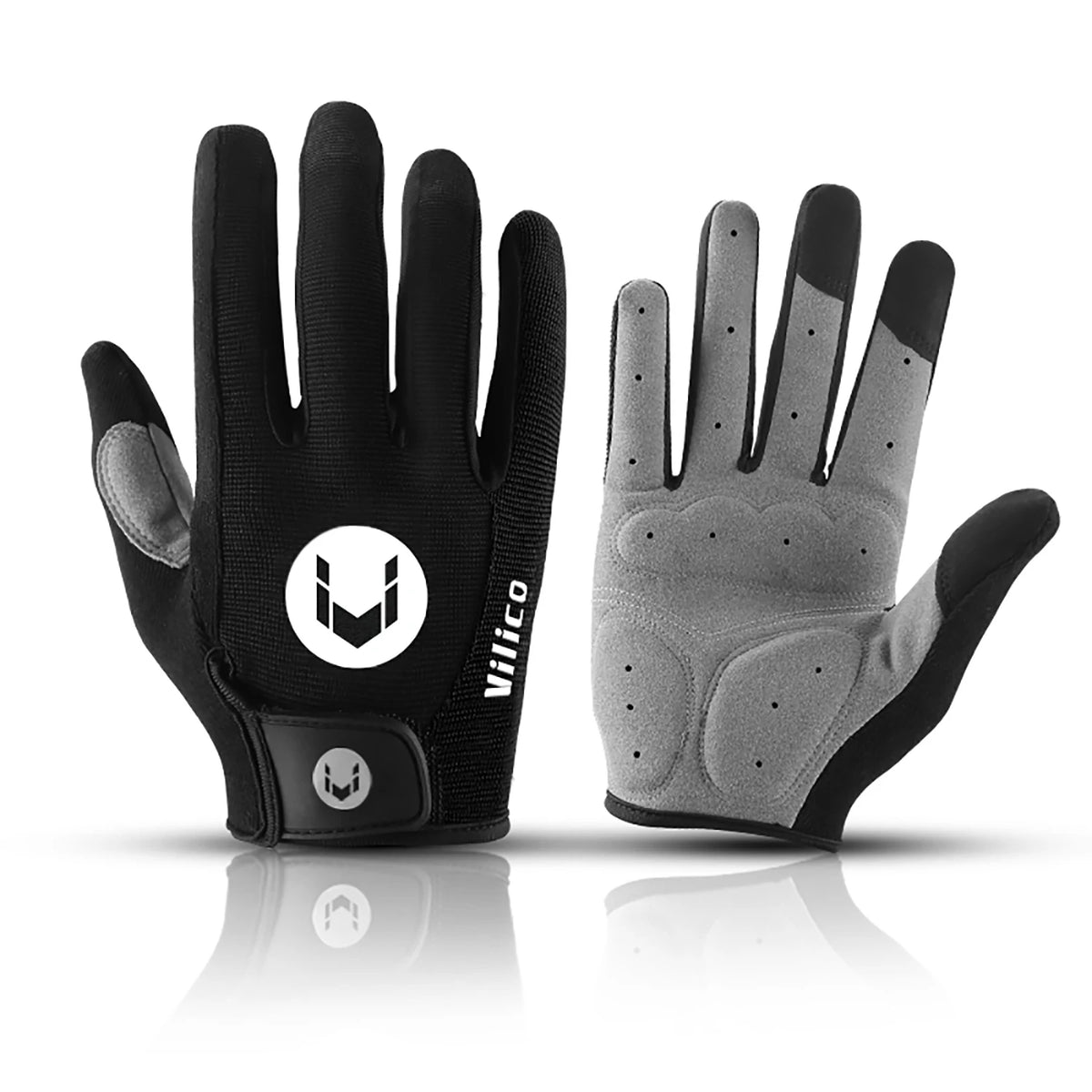 Anti-Slip Full Finger Cycling Gloves – Breathable MTB Gear for Men and Women
