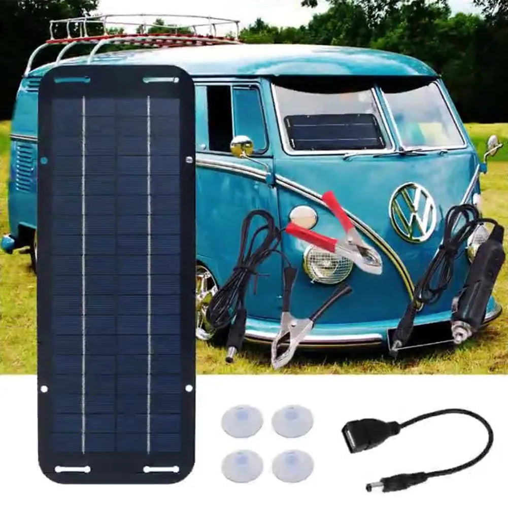 60W Solar Battery Trickle Charger – 12V Portable Panel for Car Boat Caravan