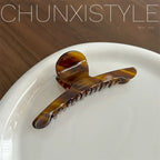 Elegant Shark Hair Claw – Large Vintage Metal Hairpin for Women