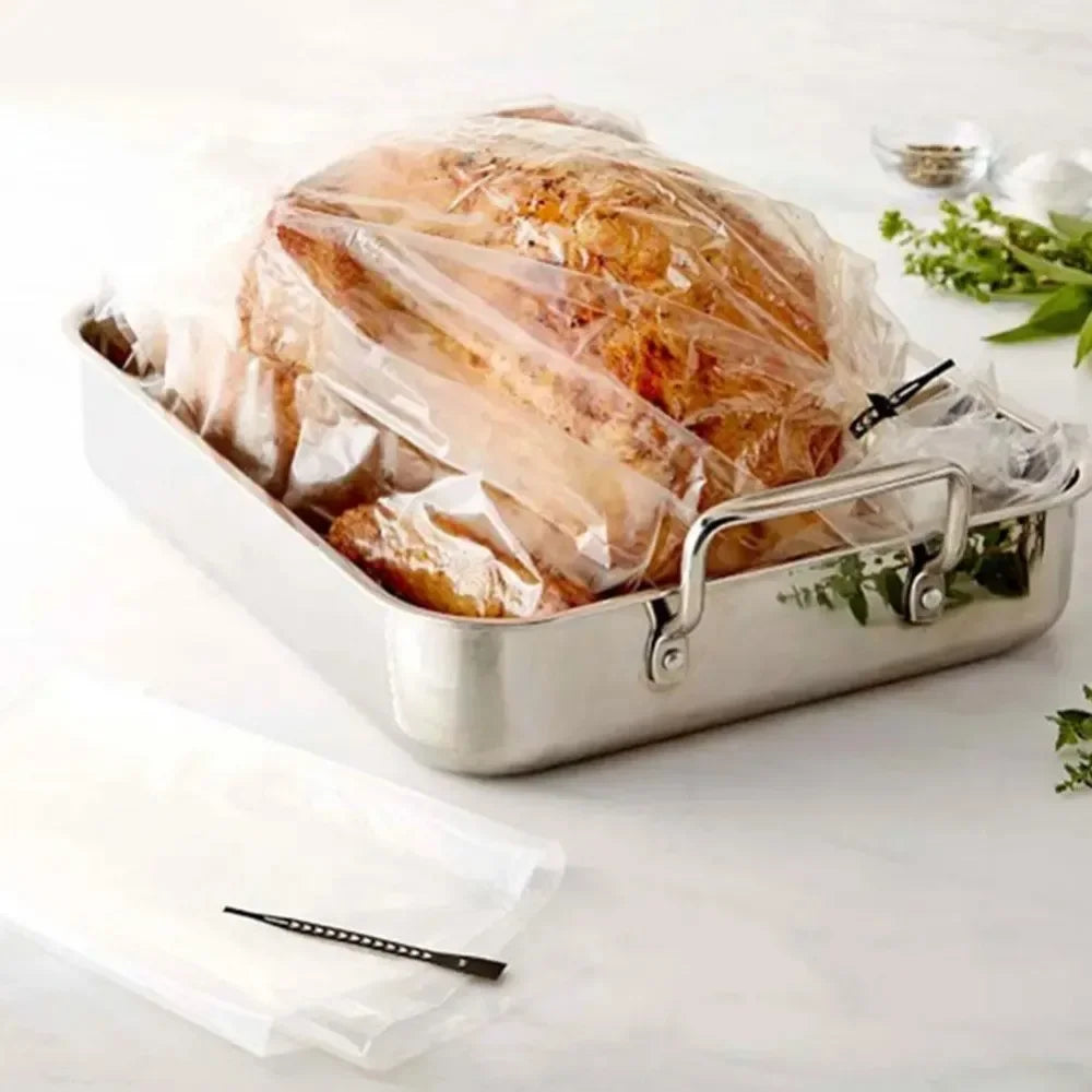 Heat Resistant Turkey Roasting Bags – Oven Liners for Cooking and Baking