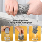 Bamboo Charcoal Dishcloths – Super Absorbent Anti-Grease Kitchen Cleaning