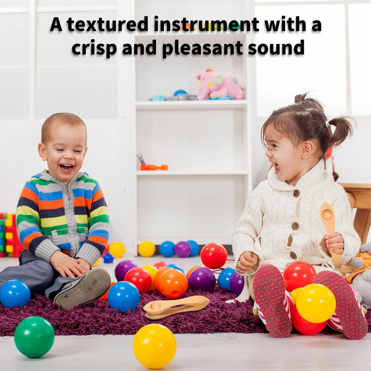 Wooden Musical Spoons – Traditional Folk Percussion for Kids and Adults