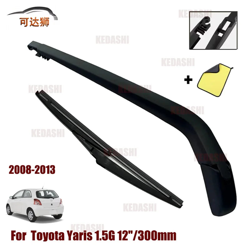 Rear Wiper Blade – 12-inch Rubber Replacement for Toyota Yaris 2008-2013