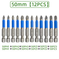 Magnetic Screwdriver Bit Set – Anti Slip 1/4 Inch Hex Shank for Power Tools