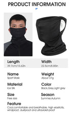Ice Silk Cycling Headwear – Breathable UV Face Mask for Outdoor Sports