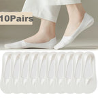 Cotton Invisible Low Cut Socks – Breathable Non-slip Liners for Casual Wear