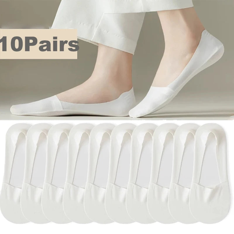Cotton Invisible Low Cut Socks – Breathable Non-slip Liners for Casual Wear