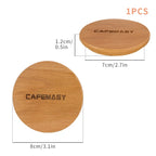 Wooden Coffee Grinder Lid – Replacement Hopper Cover for Eureka Mignon