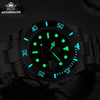 ADDIESDIVE Quartz Dive Watch – Stainless Steel Ceramic Bezel for Scuba Diving