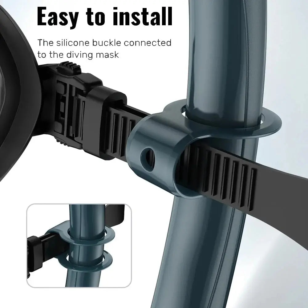 Foldable Silicone Diving Snorkel – Portable Breathable Tube for Freediving