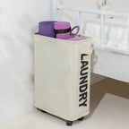 Rolling Slim Laundry Hamper – 22 Inch Waterproof Sorter for Home Organization