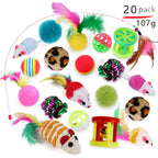 Interactive Cat Play Tunnel – Foldable Mouse and Fish Toy Set for Pets